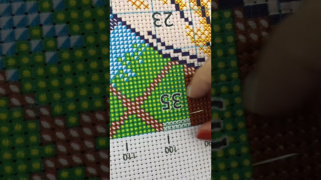 Very unpackable cross stitch video
