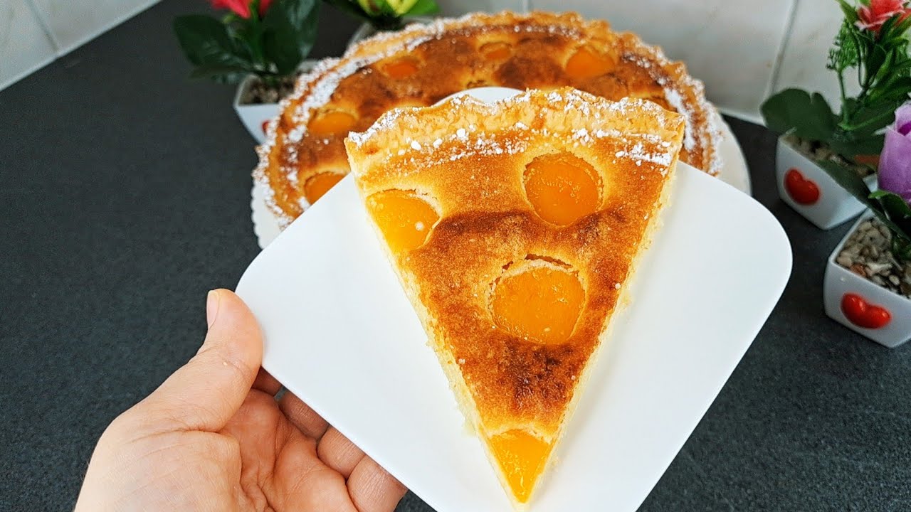 tarte amandine aux abricots طارط بكريمة اللوز والمشماش كتجي معلكة لذيذة متندموشي عليها تستحق التجربة