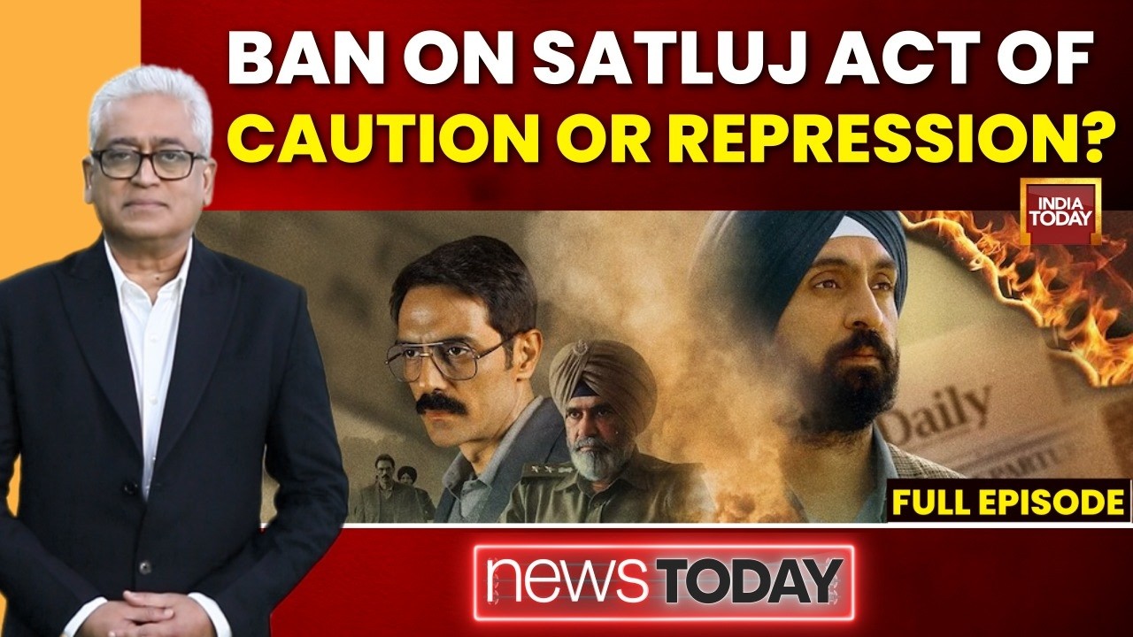 Rajdeep Show Live: Row Over Diljit Dosanjh's 'Satluj' Movie Removal From Zee5 | Watch Debate