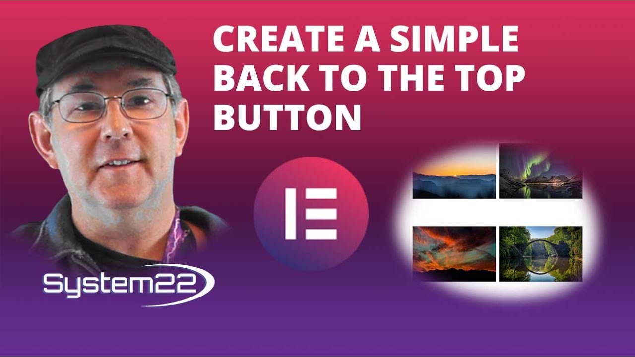Elementor How To Create A Simple Back To The Top Button 👍👍👍👈