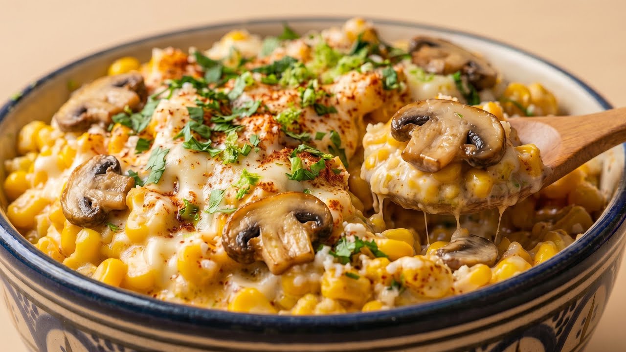 Creamy Mushroom & Corn Recipe | Easy & Quick Cooking