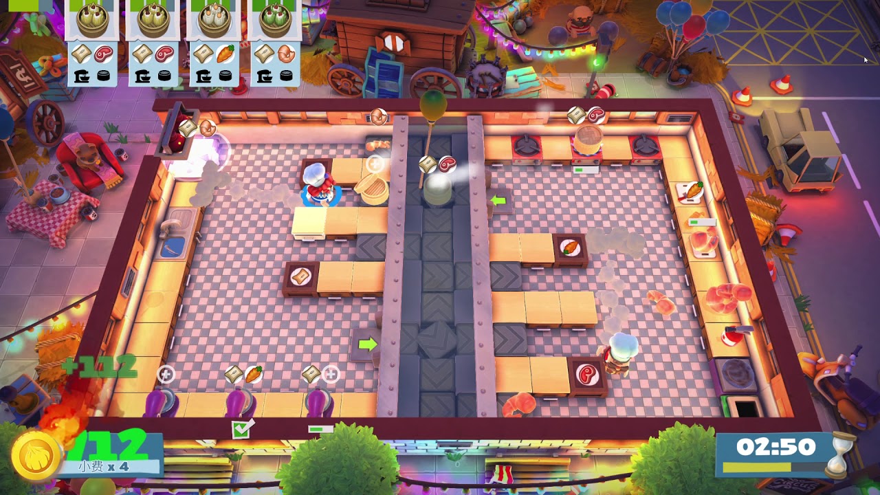 【overcooked2】carnival of chaos kevin1 duo 2592