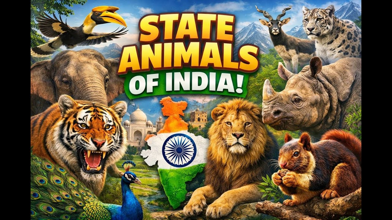 Every Indian State & Their Unique State Animals