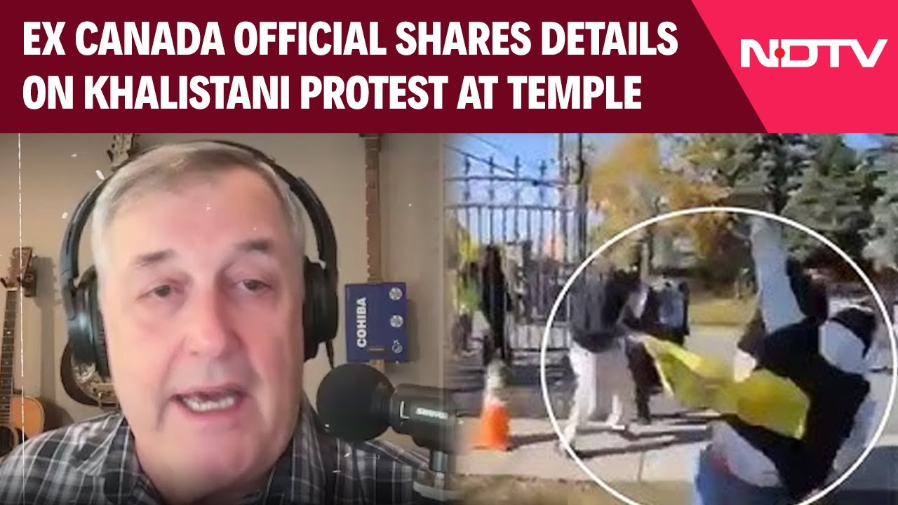 Hindu Temple Attacked In Canada | Ex Canada Cop Shares Details On Khalistani Protest At Hindu Temple