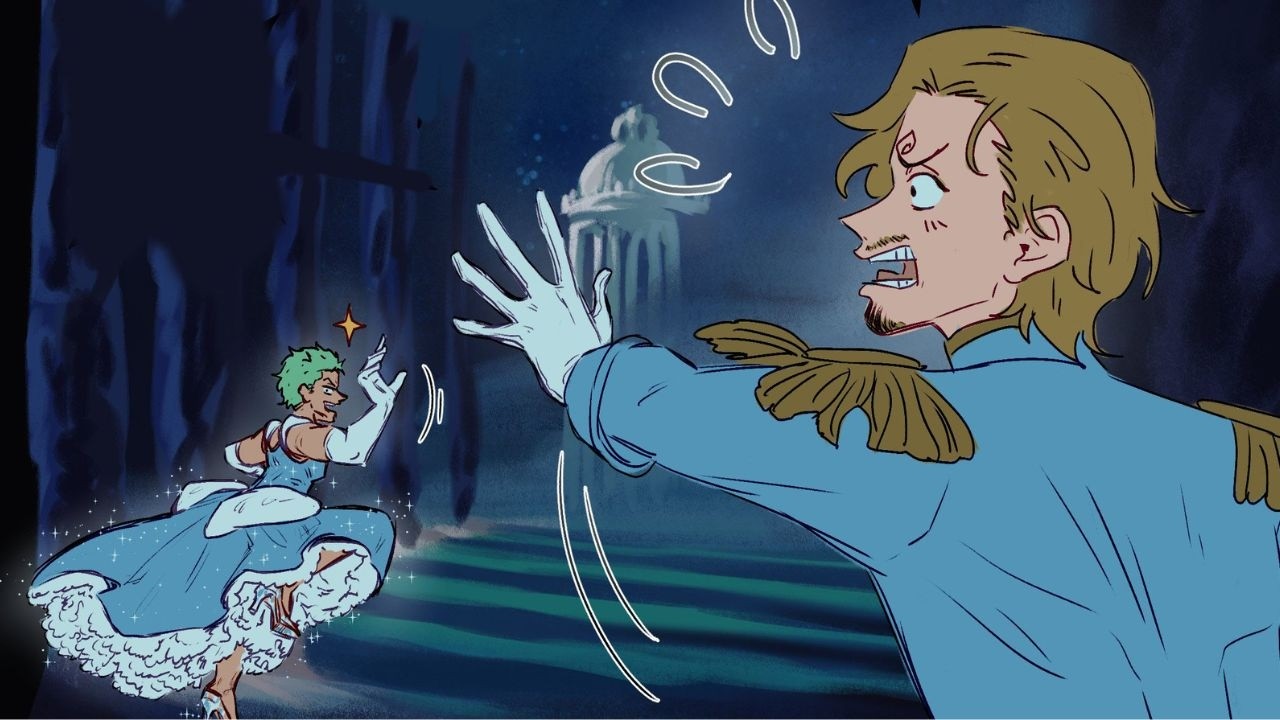 Sanzo Cinderella AU | One piece comic dub | Artist: @999liyaara #onepiece #ycomics