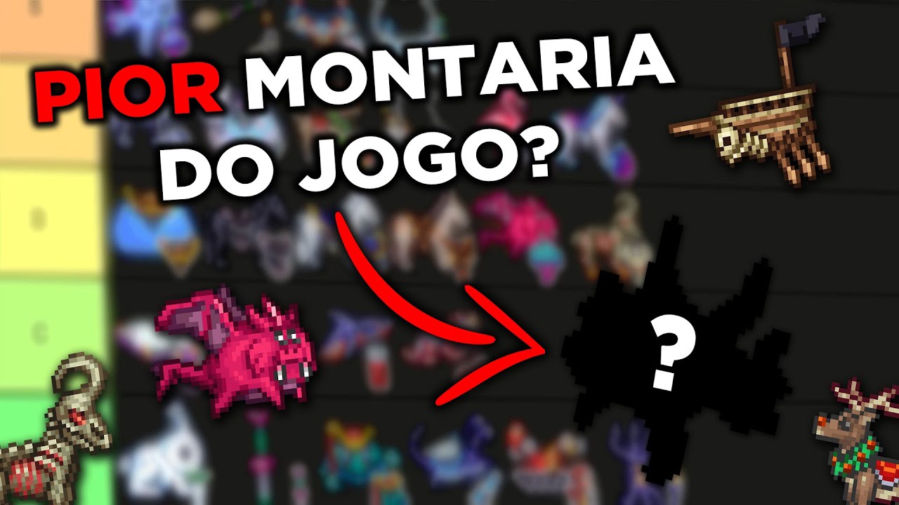 Rankeando TODAS as montarias do terraria! terraria 1.4.4 #tierlist #terraria