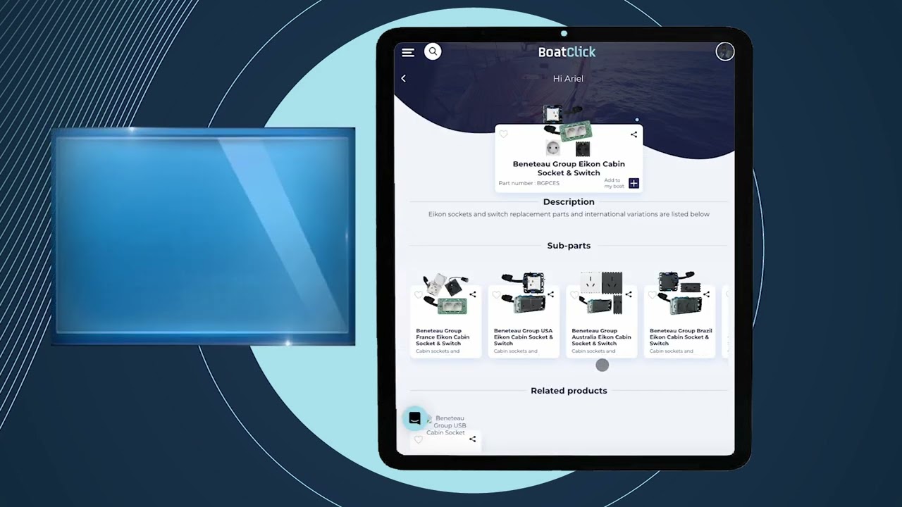 Beneteau, Jeanneau and Lagoon electrical sockets and switches