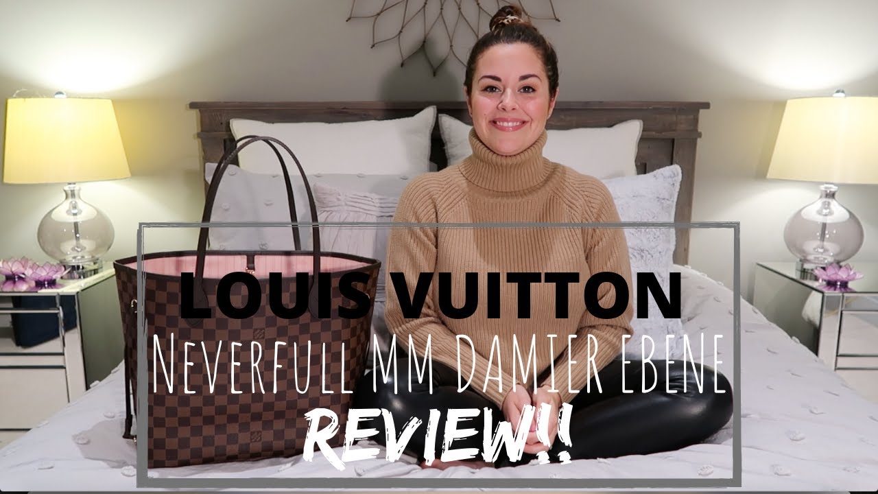 LOUIS VUITTON Neverfull MM Damier Ebene REVIEW!  | Roxstud Diaries