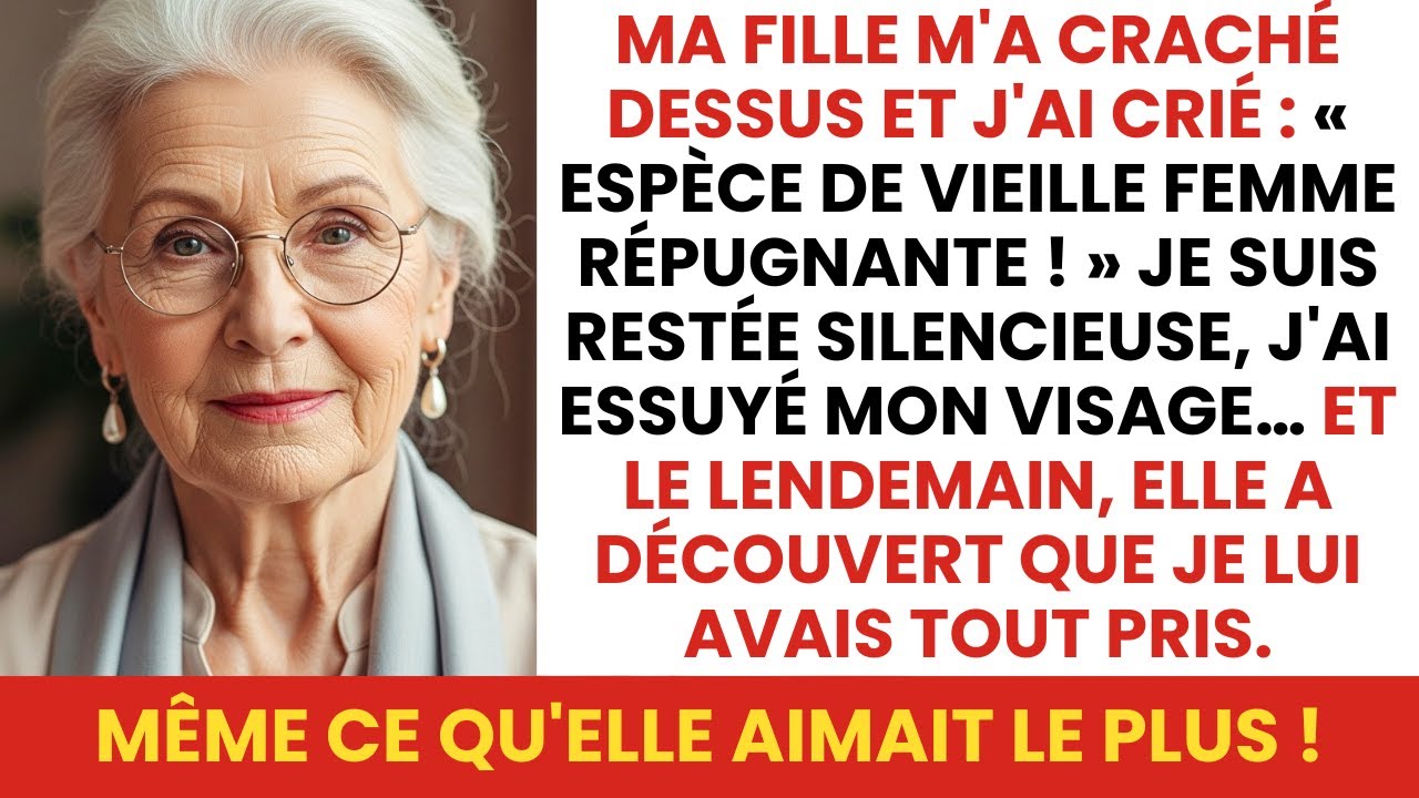Ma fille m’a craché au visage… Quelques heures plus tard, je lui ai tout repris.