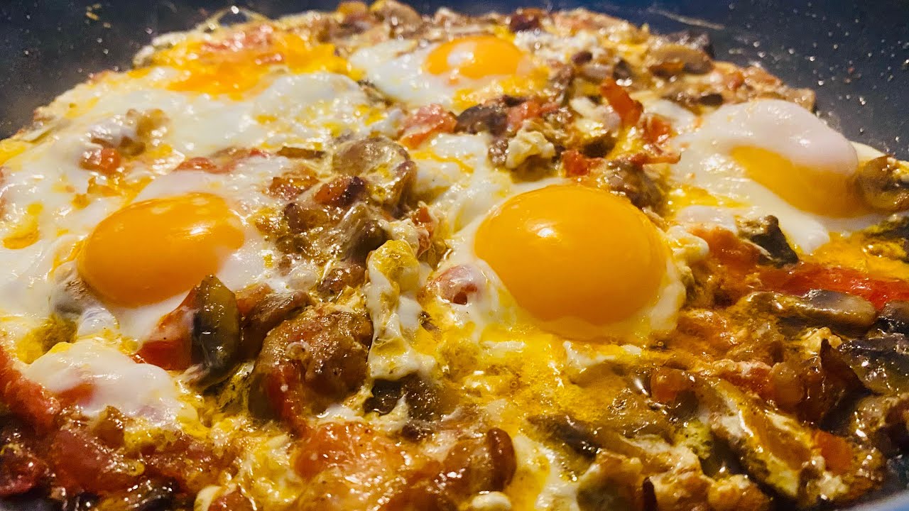 Frühstücksrezept mit Champignons und Eier | Außergewöhnliche Frühstück