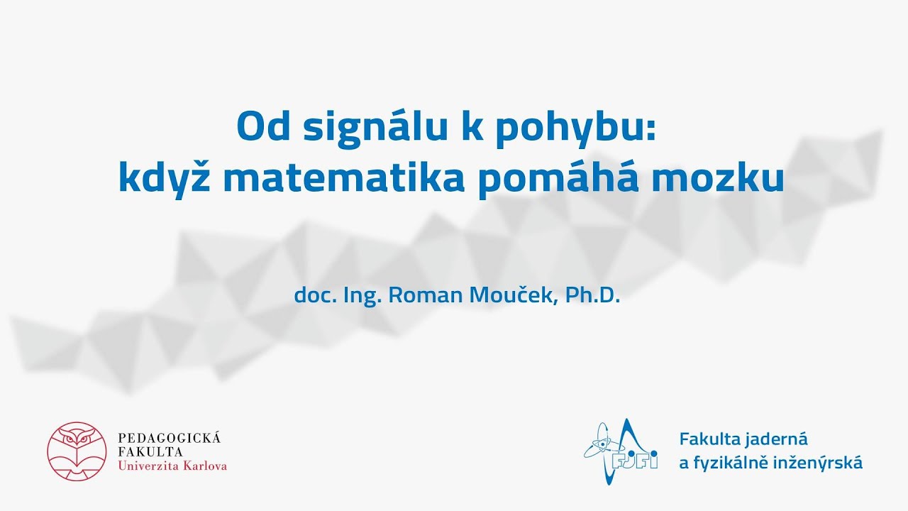 Od signálu k pohybu: když matematika pomáhá mozku