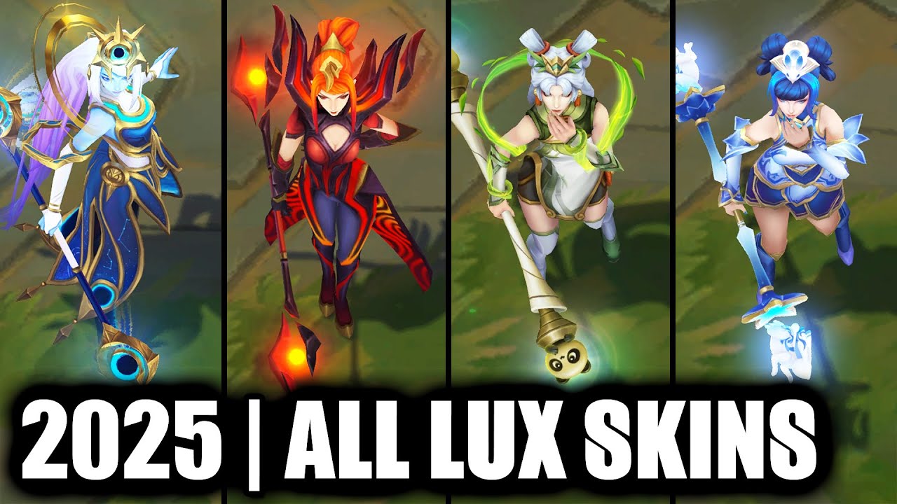 ALL LUX SKINS SPOTLIGHT 2025 - Panda Pal Lux Newest Skin | League of Legends