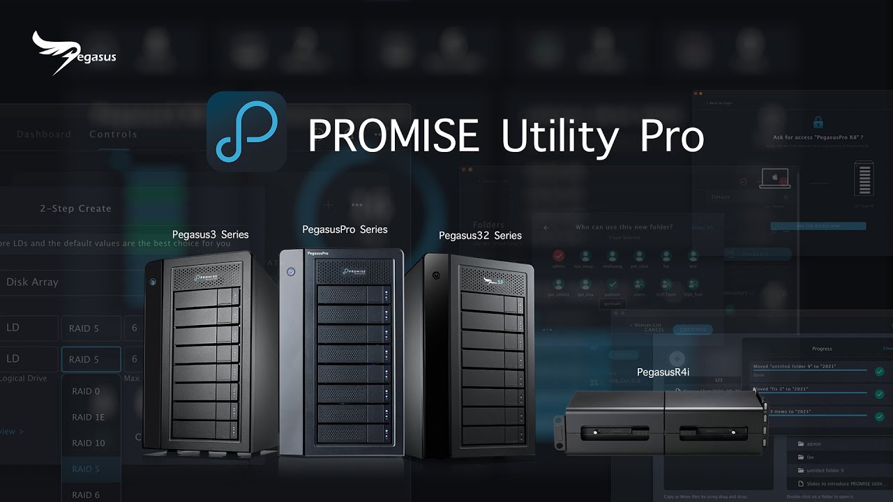 PROMISE Utility Pro Even More User Friendly for Pegasus 32 Series
