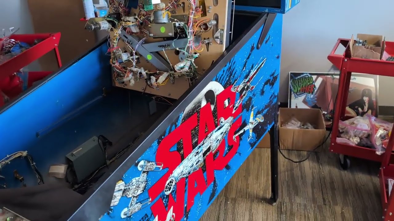 Repairing Data East Star Wars Pinball ... Playfield motors, boards, and shop-job.
