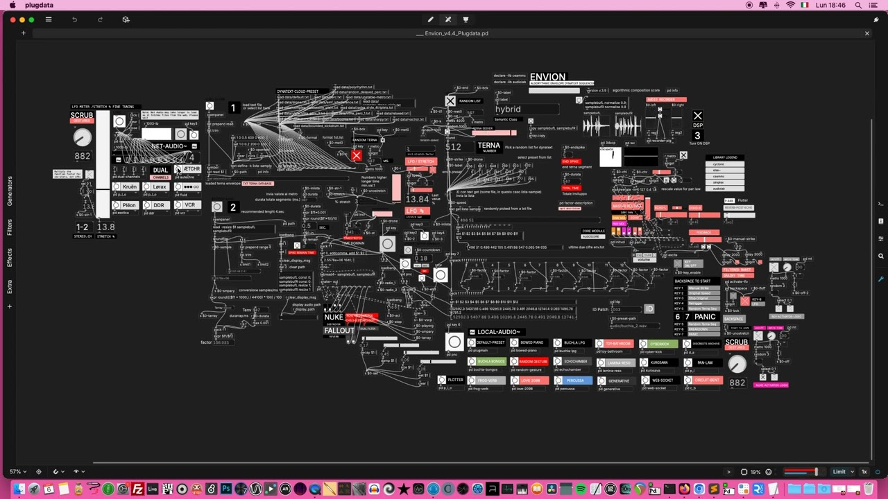 The web becomes your sample library. NET-AUDIO is procedural sound from the net..