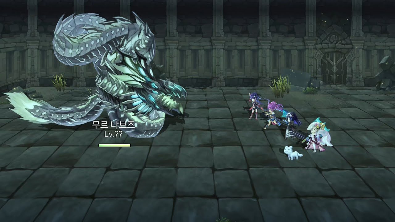 어나더에덴(Another Eden) 마수 외전 무르 나브즈  vs 비각성 캐릭터