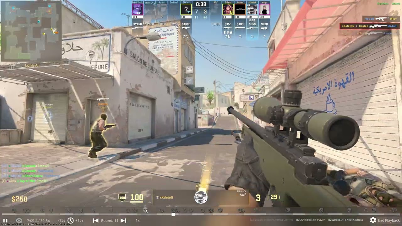 sKeletoN AWP ACE vs extremely incompetent cheaters