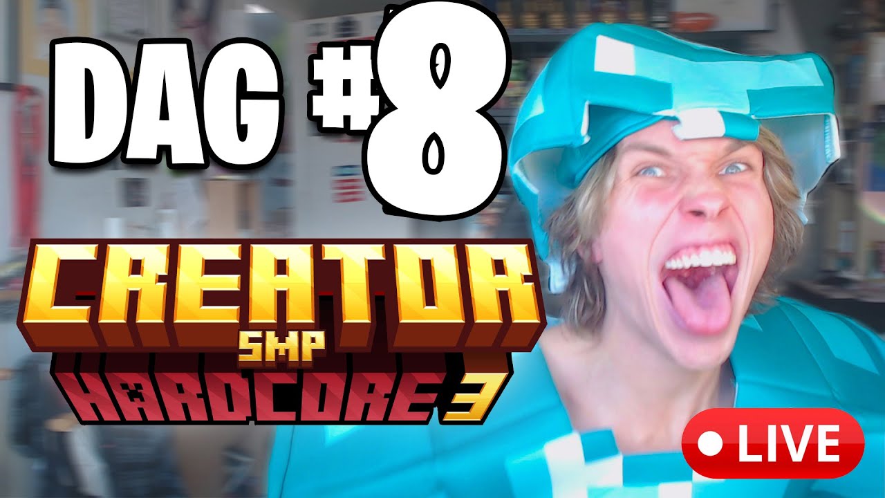 NETHER! 🔴MINECRAFT CREATOR SMP 3 LIVESTREAM DAG #8
