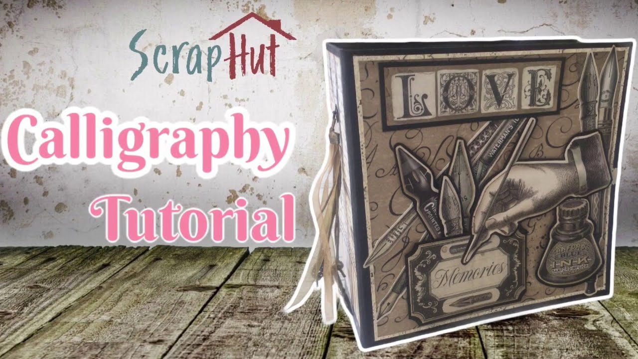 Calligraphy Mini Album - tutorial