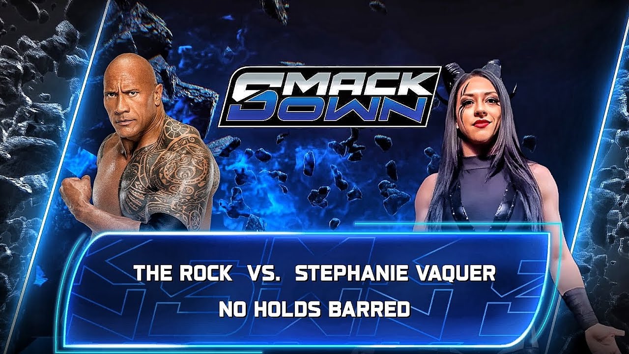 Stephanie Vaquer Vs The Rock - No Holds Barred Match At WWE Smackdown
