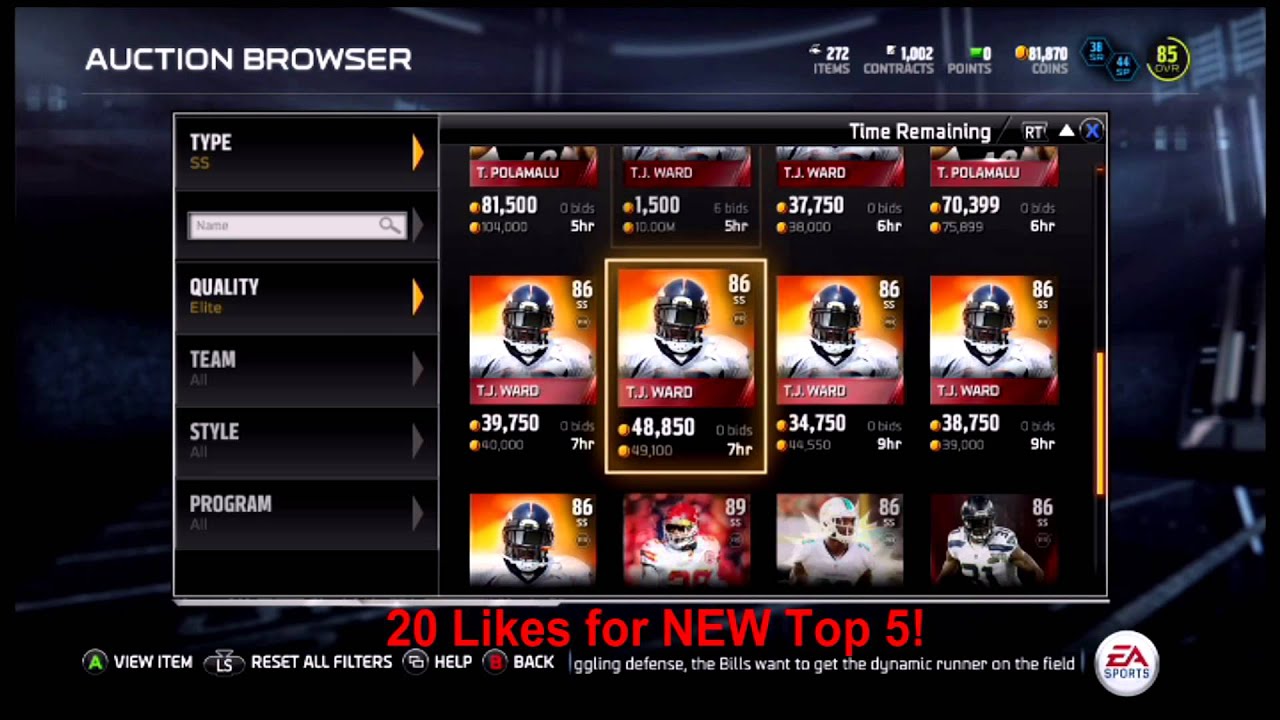 MUT 15 - Top 5 SS - Madden 15 Ultimate Team