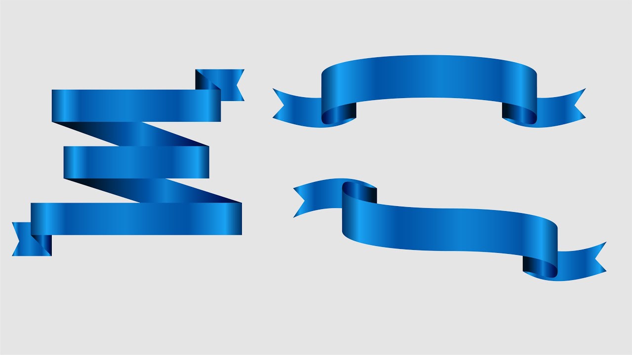 Adobe Illustrator Tutorial - How to make a Ribbon Banner