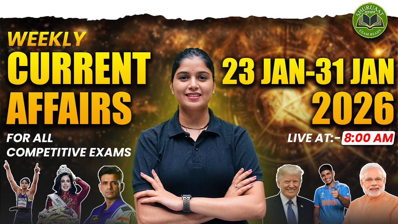 Weekly Current Affairs 2026 | Current Affairs Today | Current Affairs By Shubham Grover