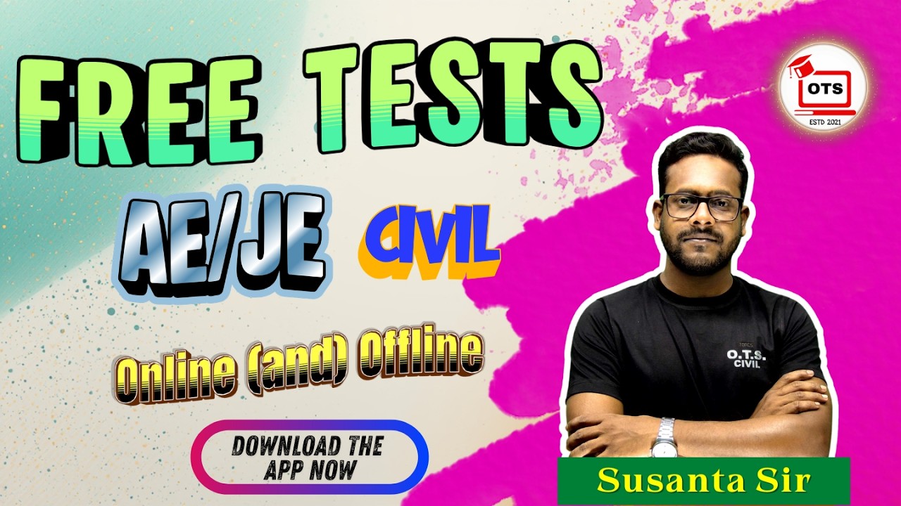 FREE TESTS for AE/JE Civil | Online & Offline | OTS Civil
