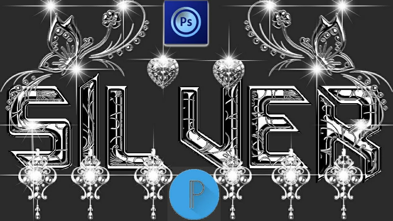 Silver Text Effect In Ps Touch,How To Make Siver Text Effect In Ps Touch