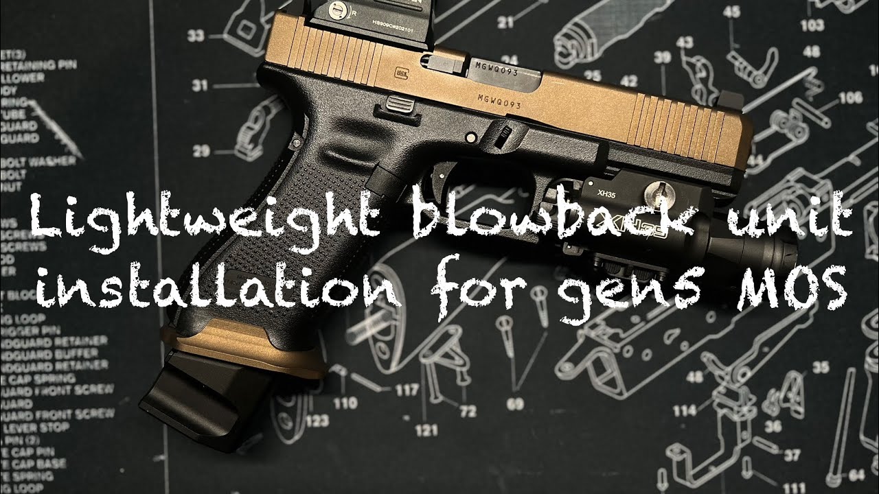 Lightweight blowback #installation into a #Mafioso #airsoft #g17 #gen5 steel slide kit