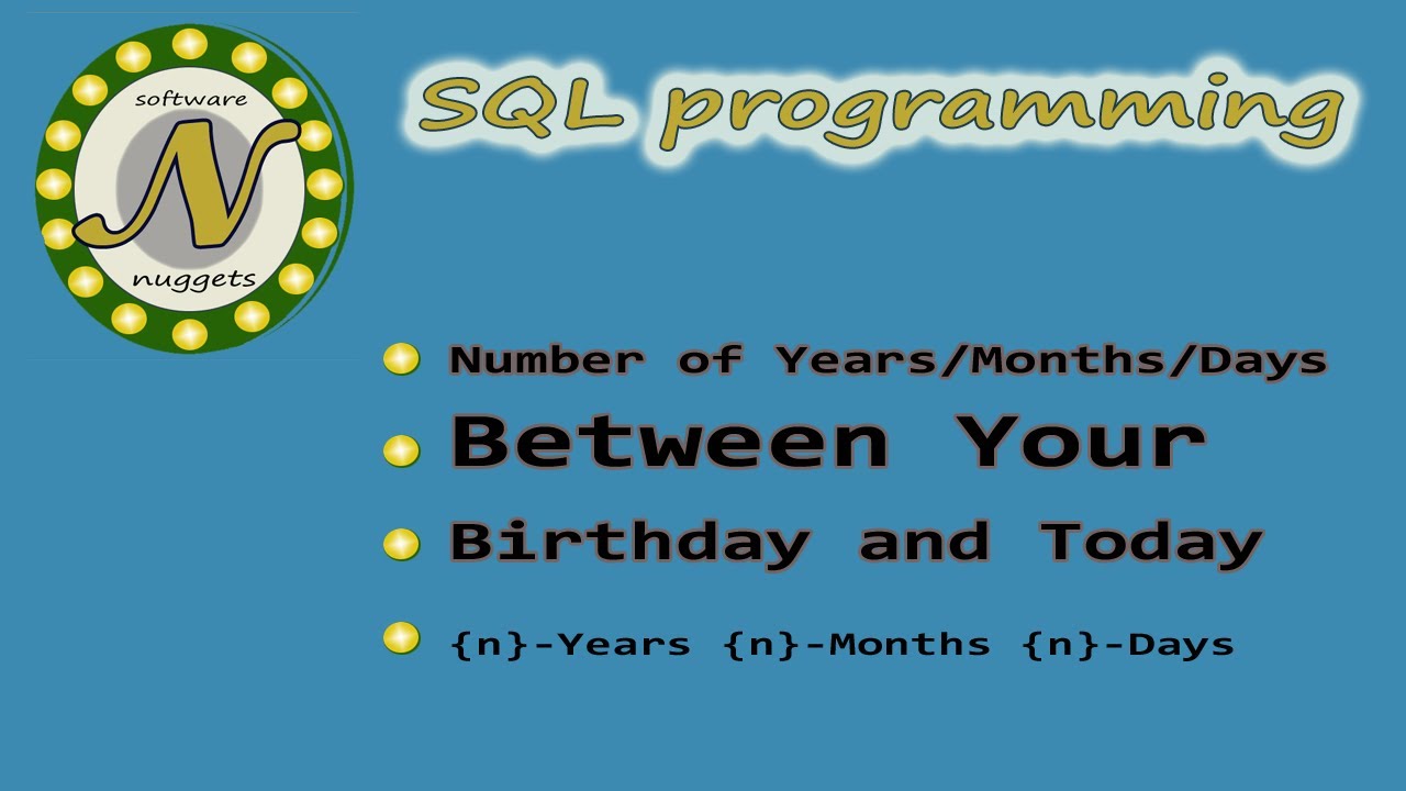 How to compute the amount of years, months and days between two dates.