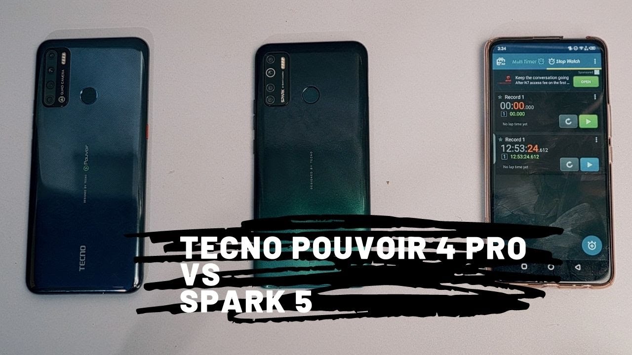 Tecno Pouvoir 4 Pro Battery Drain Test