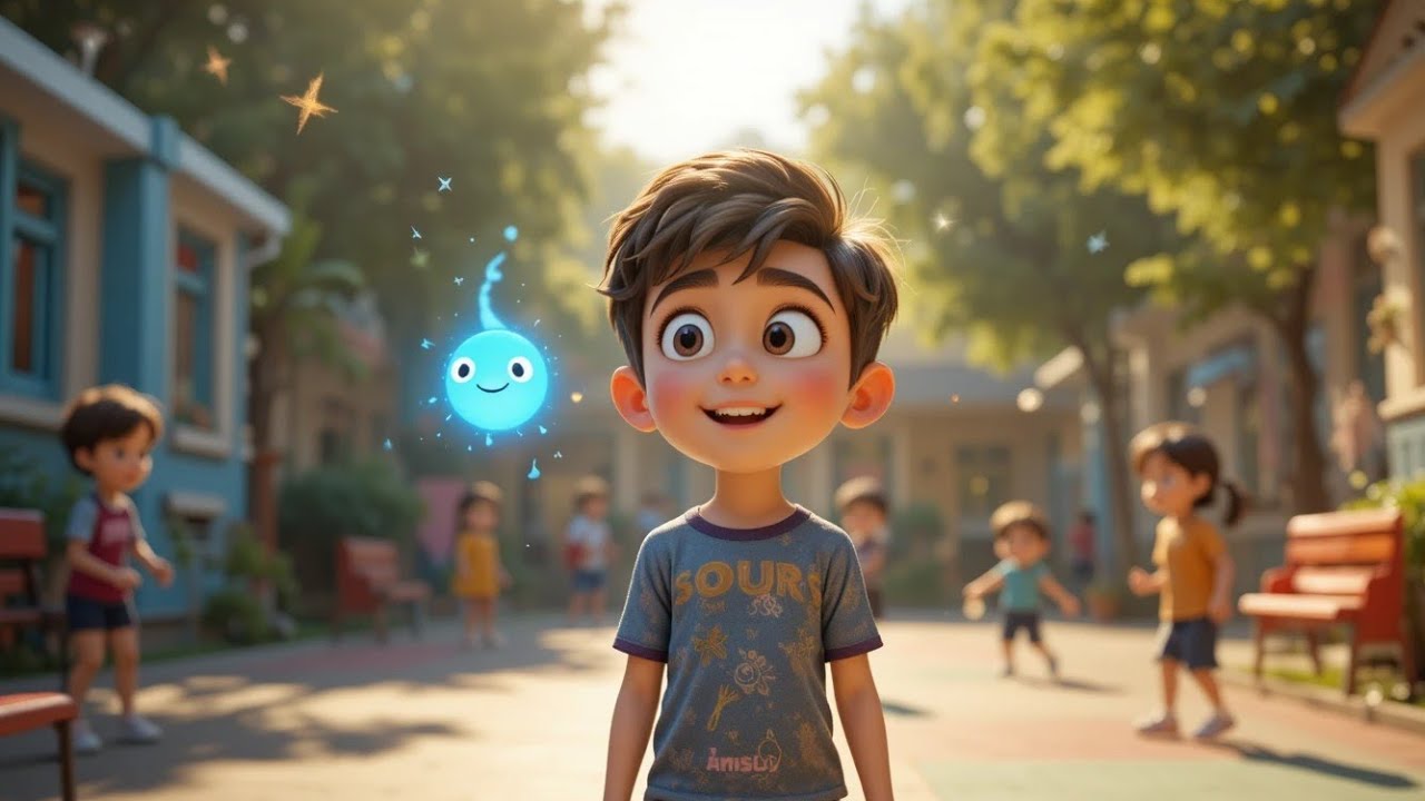 “The Invisible Friend Only Kind Kids Can See | 3D Animated Kids Moral Story”