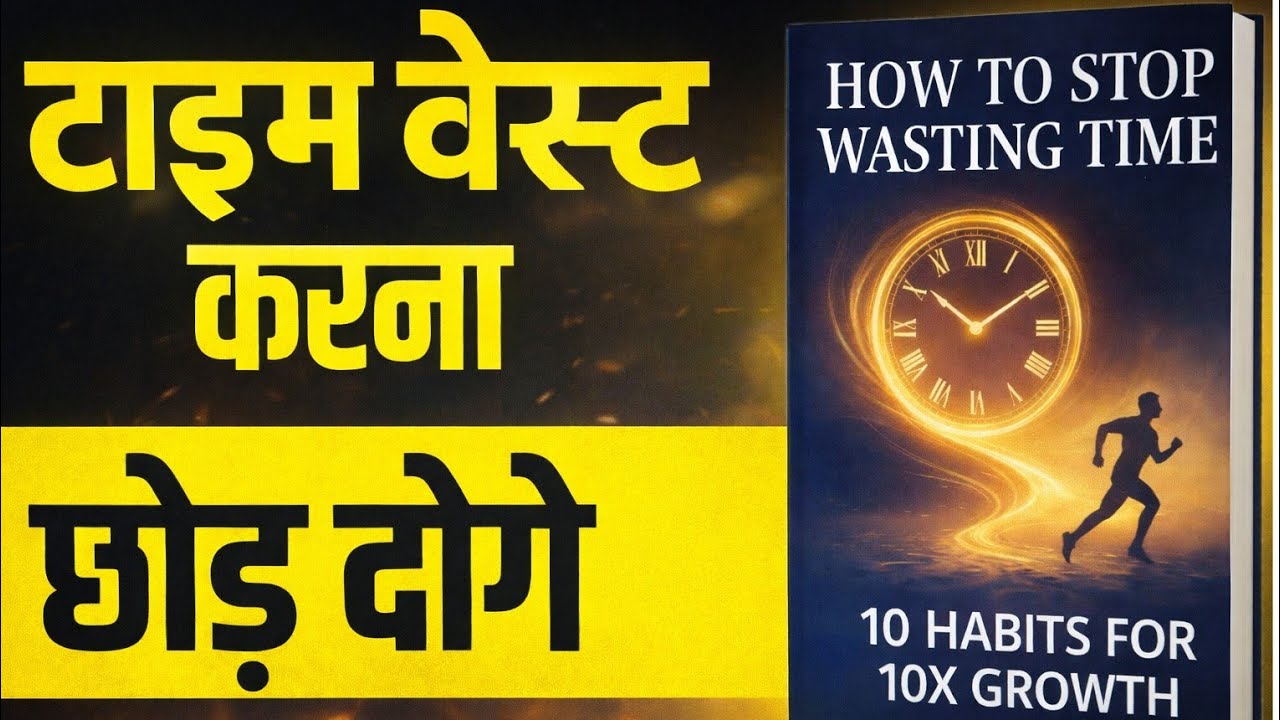 How To Stop Wasting Time | Book summary in hindi #selfhelpbook  #motivation