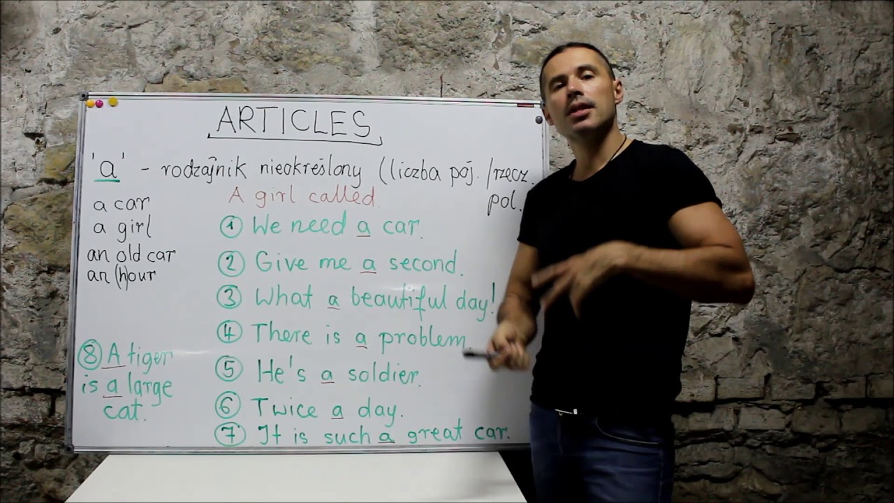 Język angielski - articles - 'a' vs 'the'