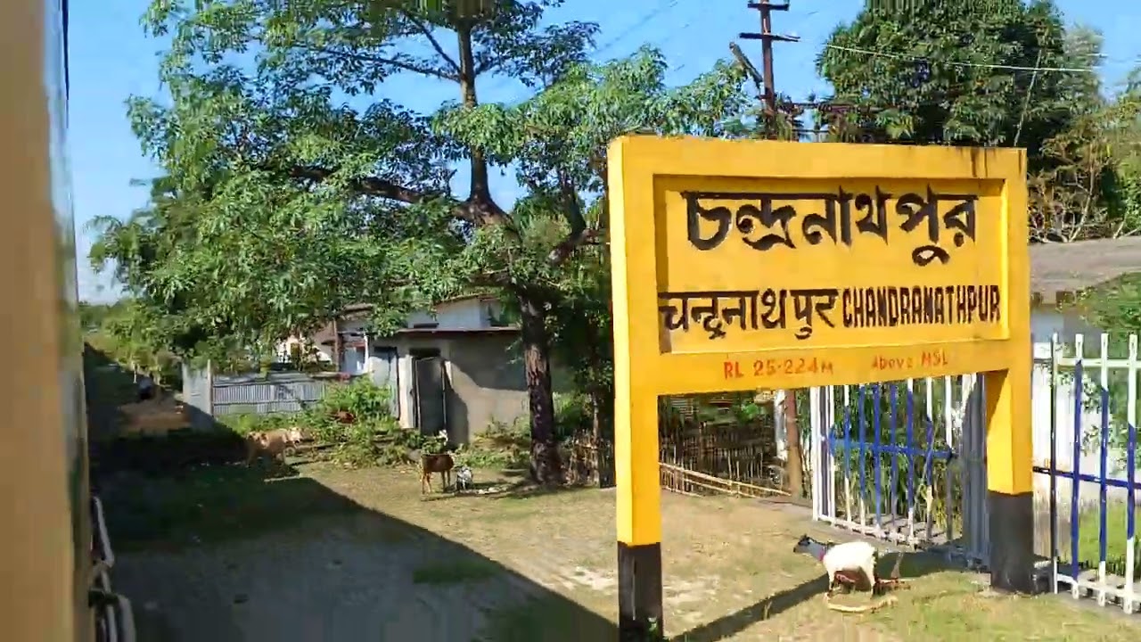 Beautiful Chandranathpur Railway Station (CNE) || Silchar - Guwahati at Chandranathpur Station