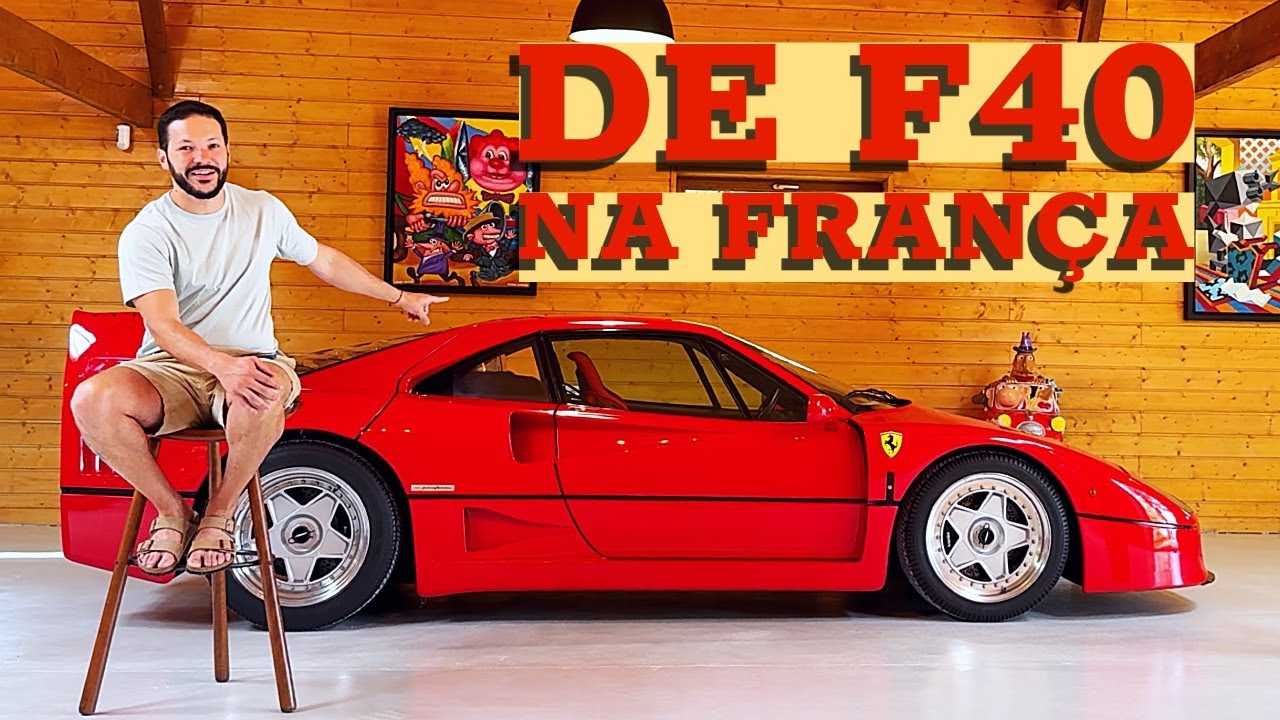 EU PILOTEI A LENDA: FERRARI F40 - O 1º TESTE DE UM BRASILEIRO
