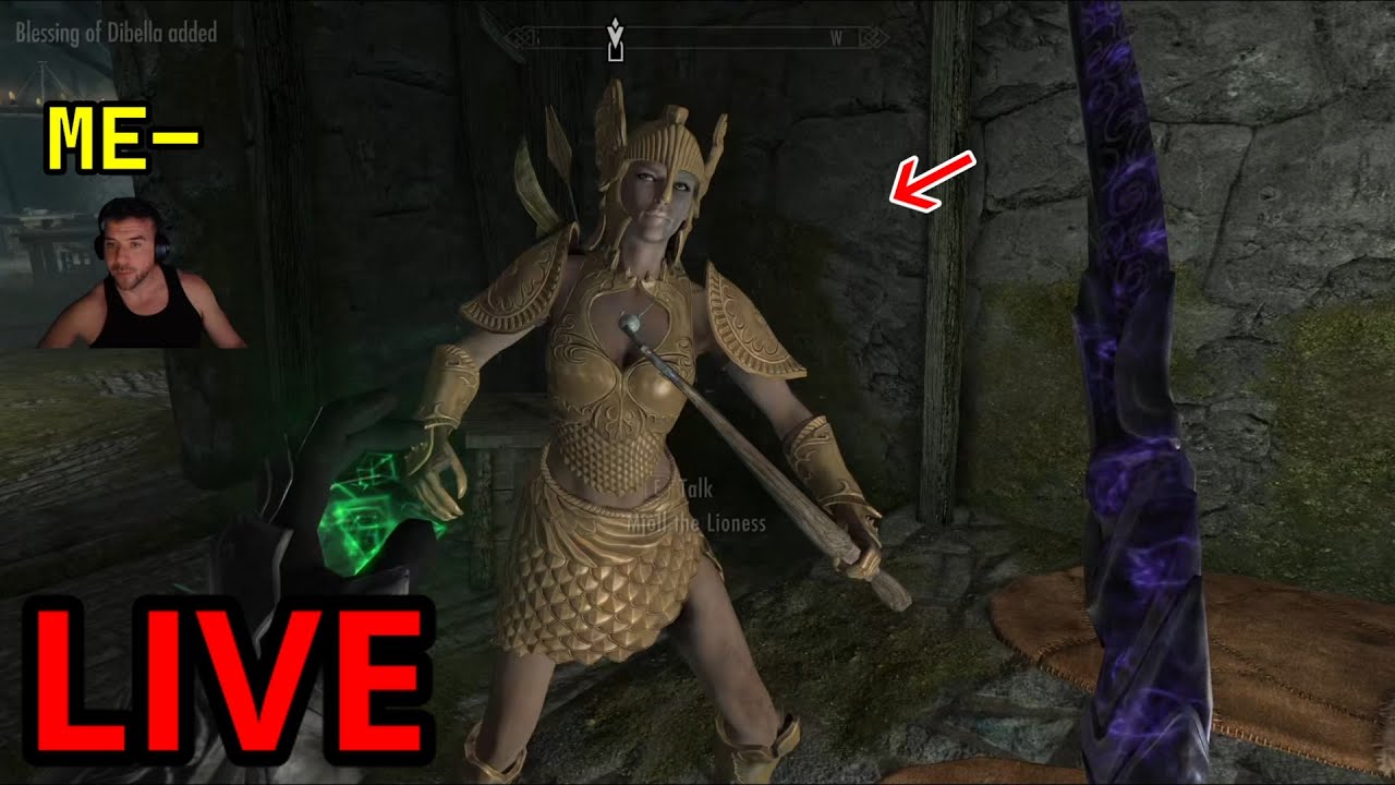 Skyrim Legendary Live Stream - Madness Armor - A Nord on Legendary -Quests all day! Episode 12