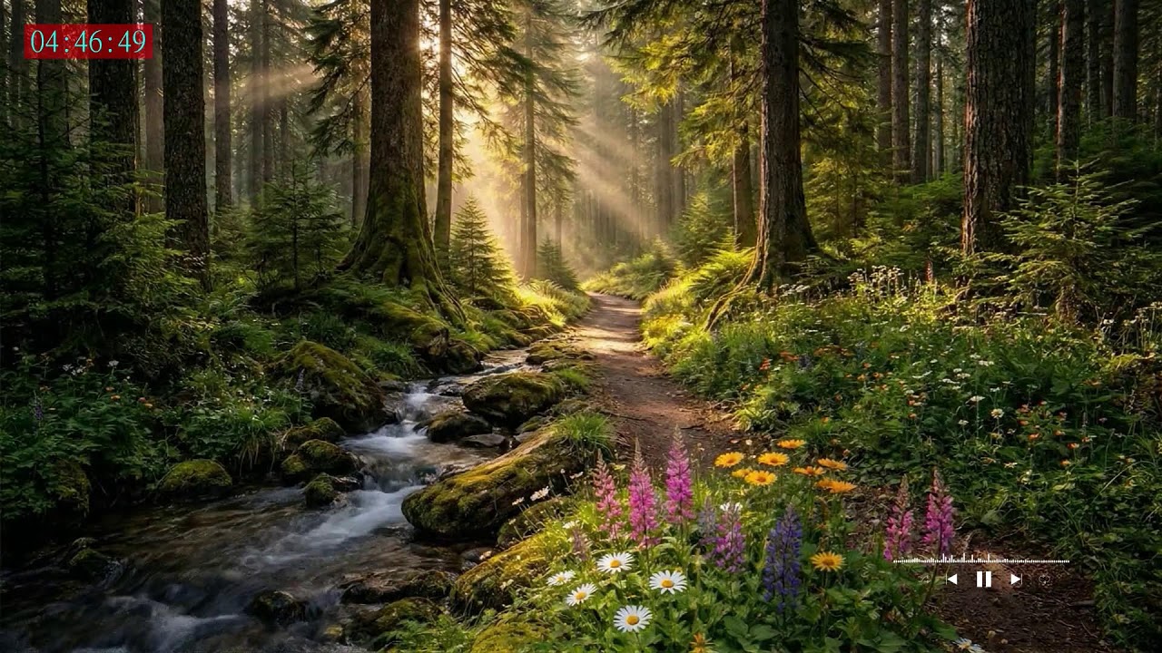 Healing Calm Rain Sounds for Sleeping for Night Relaxation
