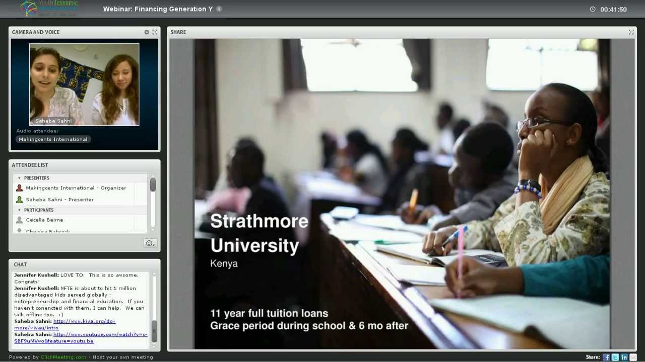 Financing Generation Y: Innovations in Start-up and Education Learning