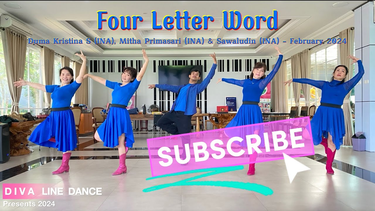 Four Letter Word - Line Dance || Demo by D I V A  Line Dance