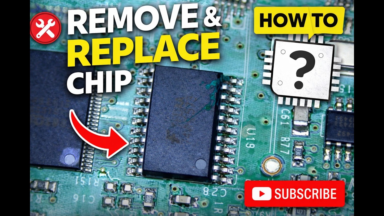 How to Replace a 20-Pin IC Chip Safely | Step-by-Step Soldering Tutorial | SolderTech Labs