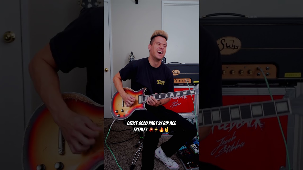 KISS ALIVE - Ace Frehley Deuce Solo Cover PART 2 
