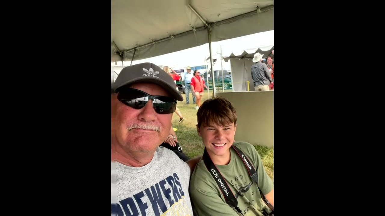 Elliot at the EAA Airshow in Oshkosh with Papa (2023)