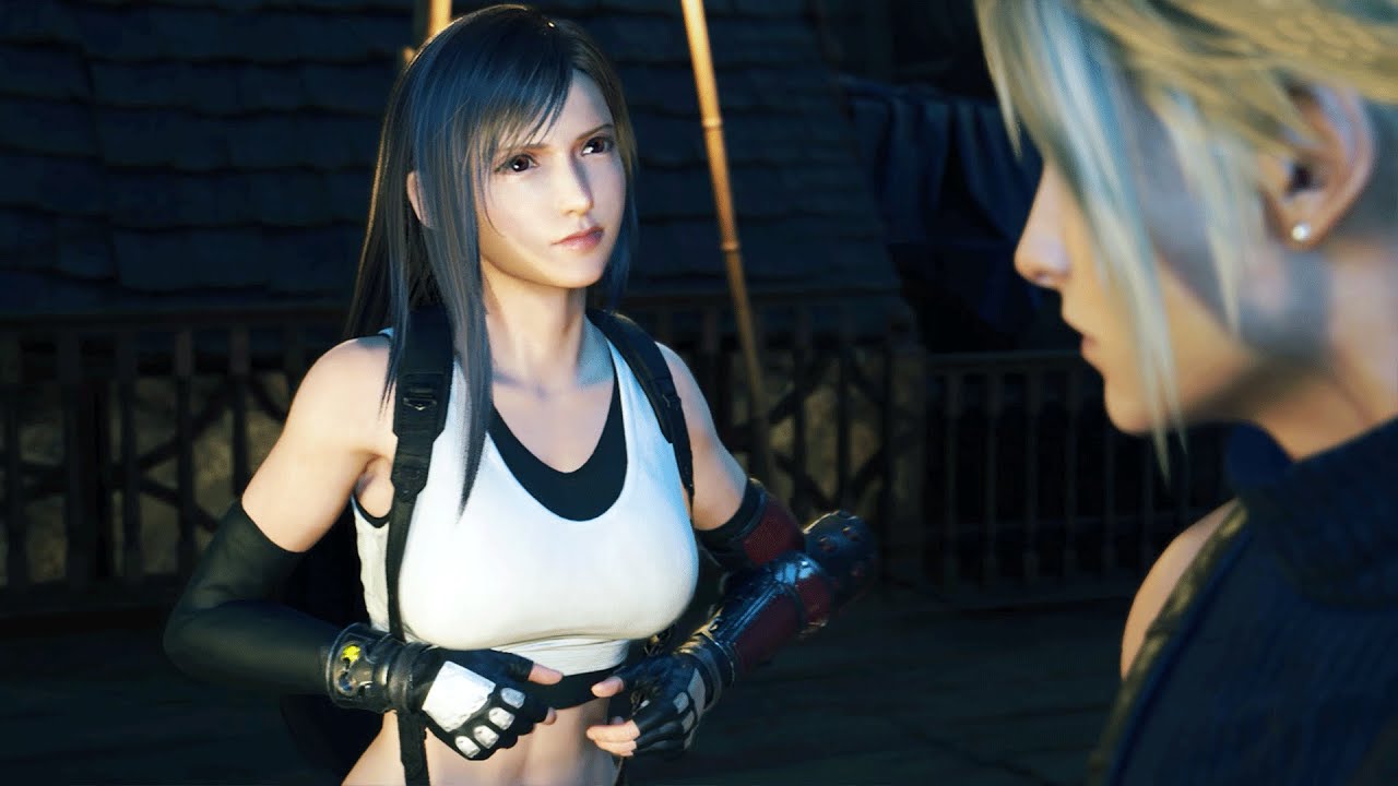 Tifa shows Cloud her Scars Scene in Final Fantasy 7 Rebirth