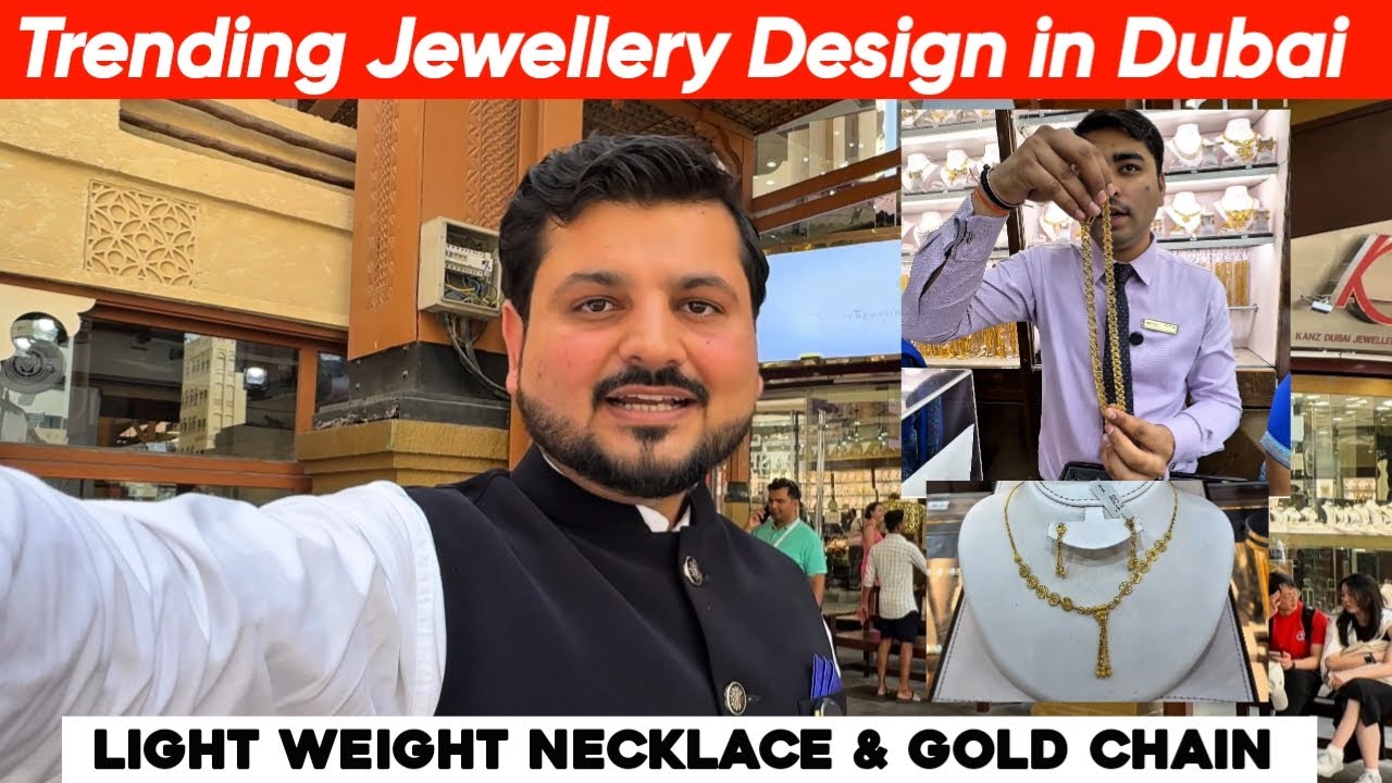 Top trending gold jewellery designs in Dubai gold market | Exploring Dubai Gold Souk 🇦🇪🔥