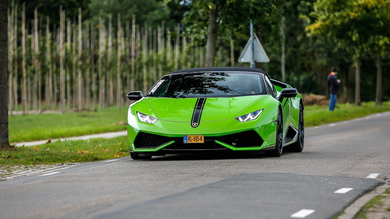 Lamborghini Huracan LP610-4 Spyder w/ Akrapovic Exhaust - LOUD Accelerations !