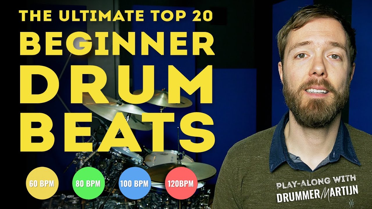 The Top 20 Basic Drum Beats - 60 BPM part 1