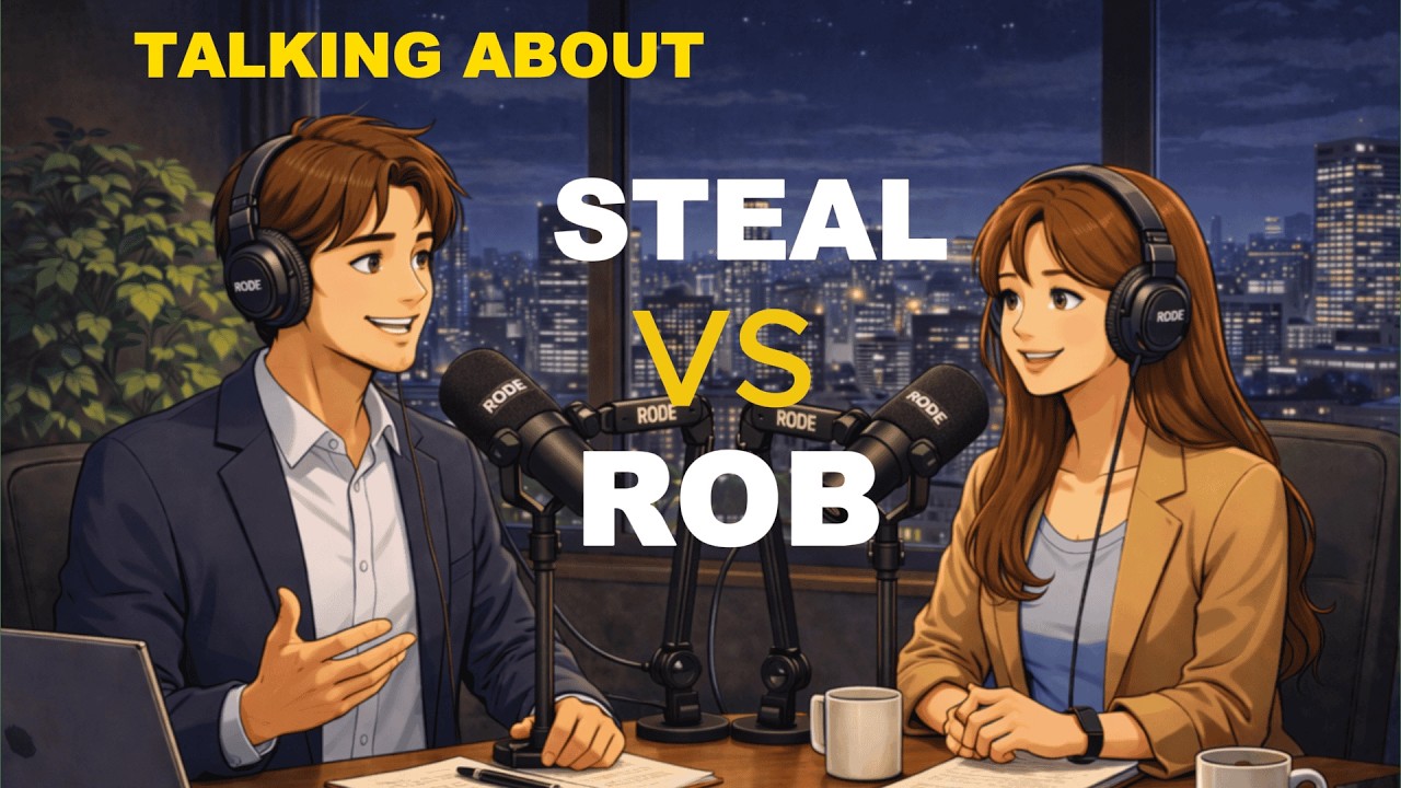 Steal vs Rob in English Grammar | Learn Confusing Grammar Easily | English Learner Classes