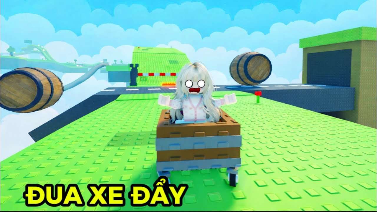 Bunny Thử Thách Đua Xe Đẩy Vượt Chướng Ngại Vật Siêu Hài Hước Trong ROBLOX 🤣🤣